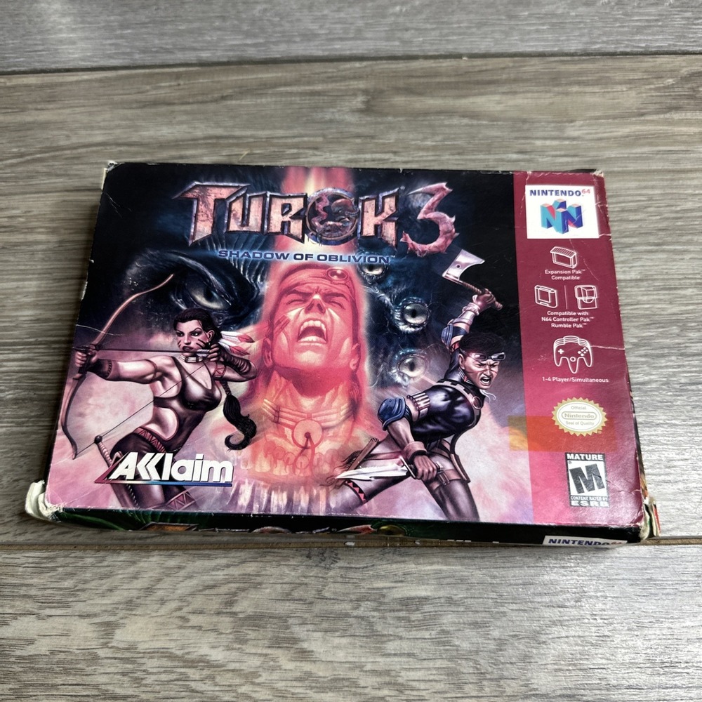 Turok 3 Shadow of Oblivion N64 Nintendo 64 Box Only